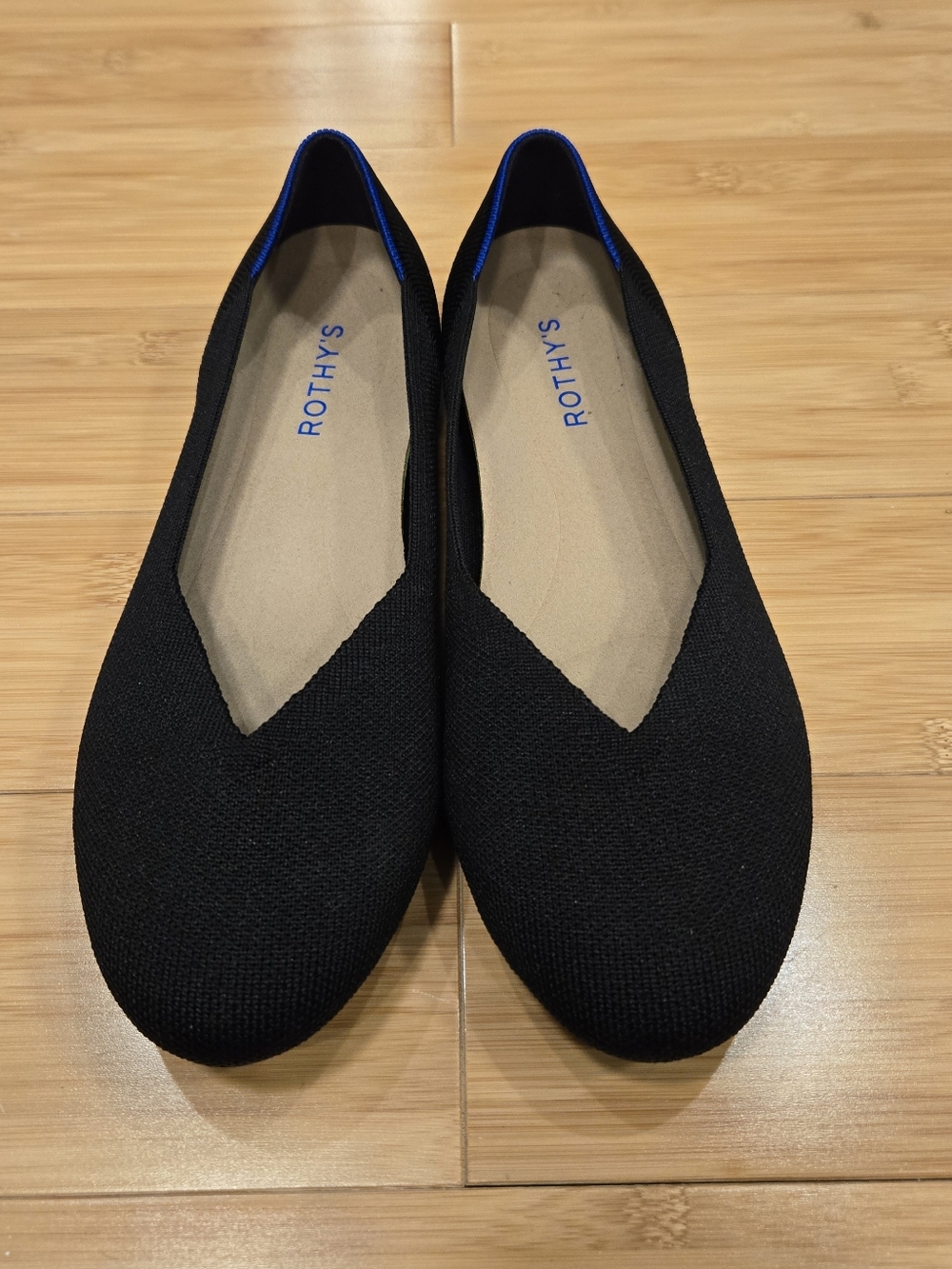 Rothy's The Daily Flat solid black - 9.5